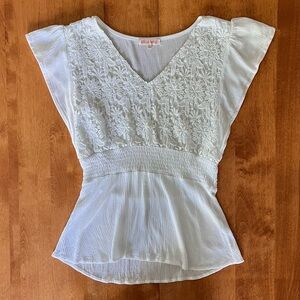 Stella Tweed Floral Blouse